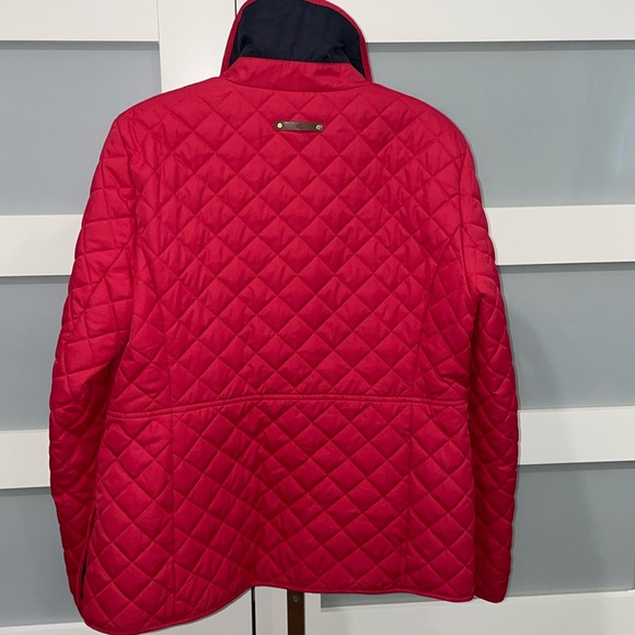 EUC❤️LAUREN RALPH LAUREN Beautiful Quilted Red Jacket. Size L. - Picture 6 of 10